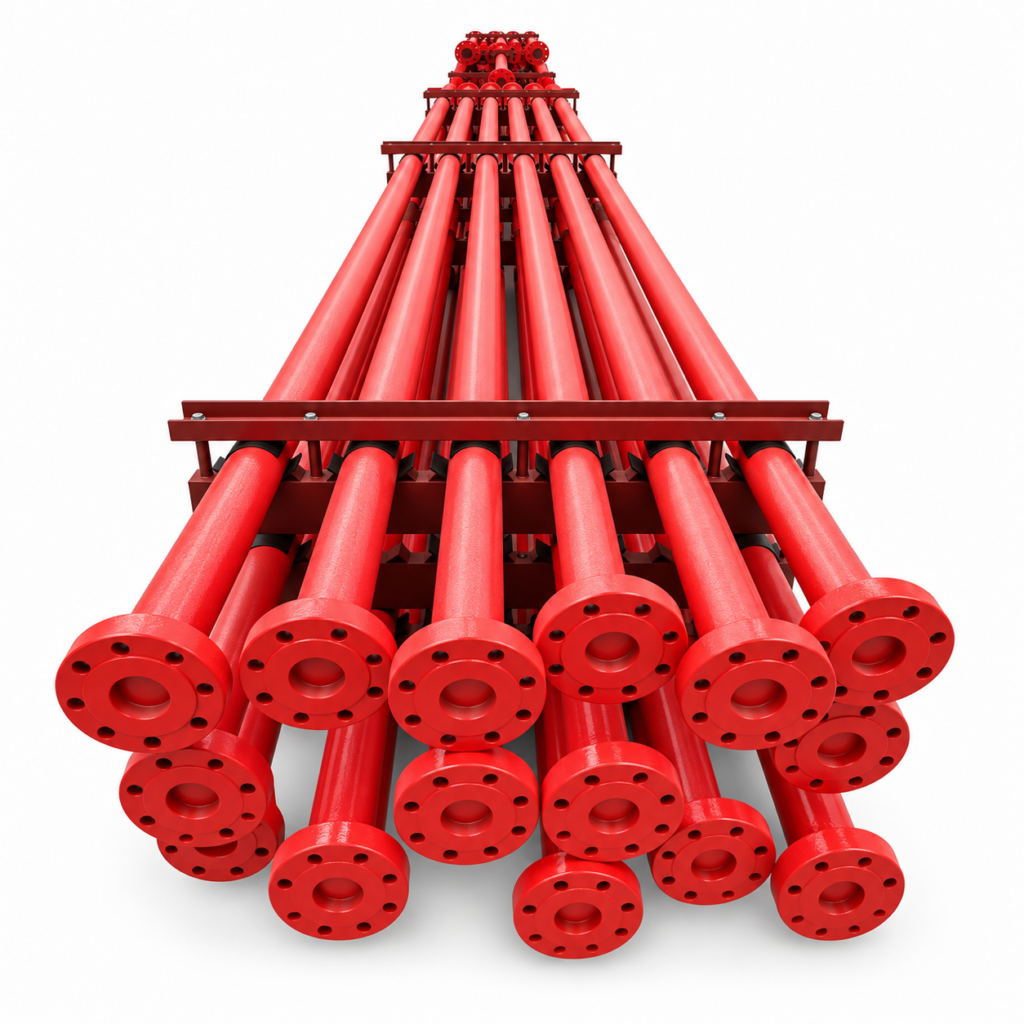 Flanged Flowline / High-Pressure Pipe Assembly
